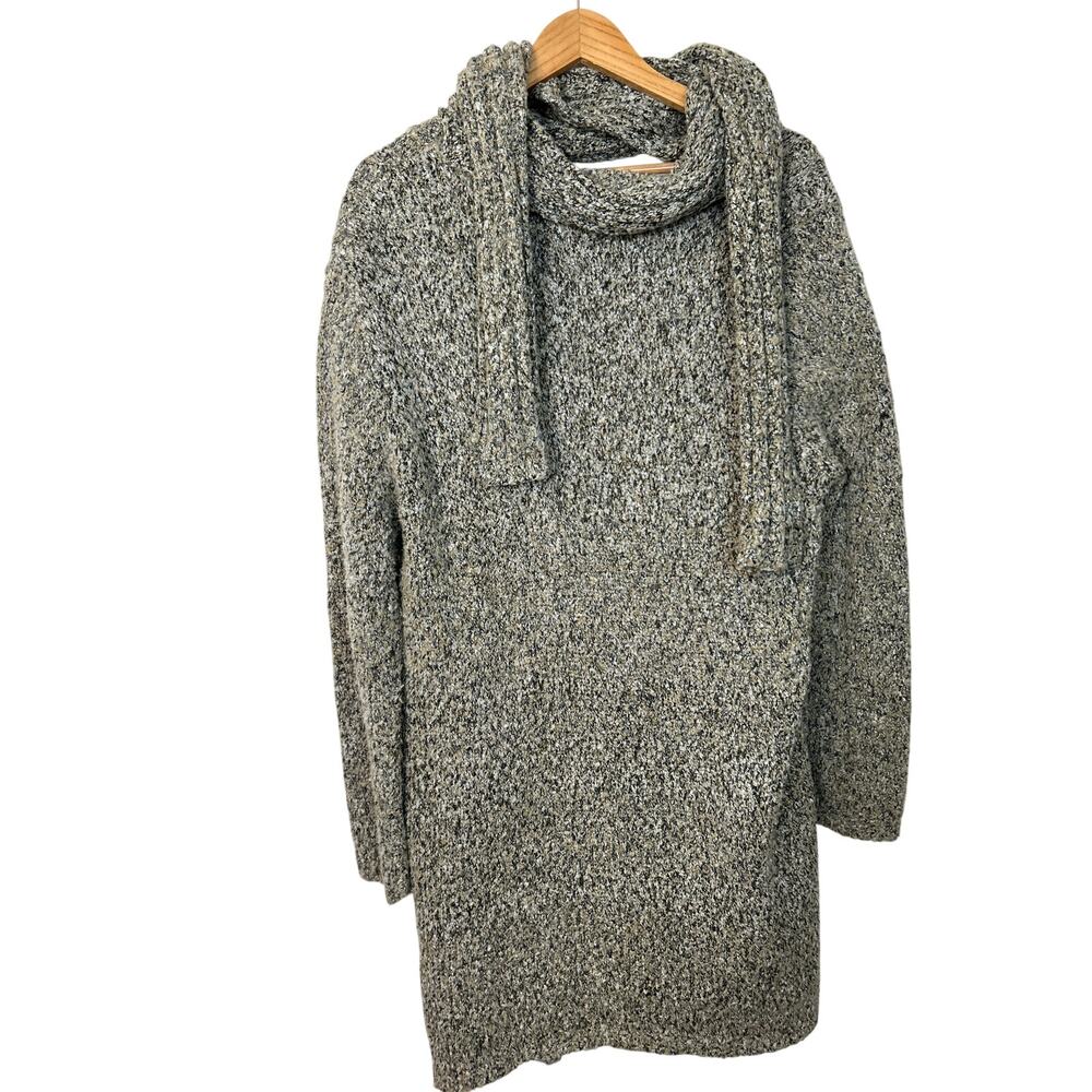 KIKIT Maurice Sasson Long Cardigan w/‎ Attached Scarf Size L Multicolor